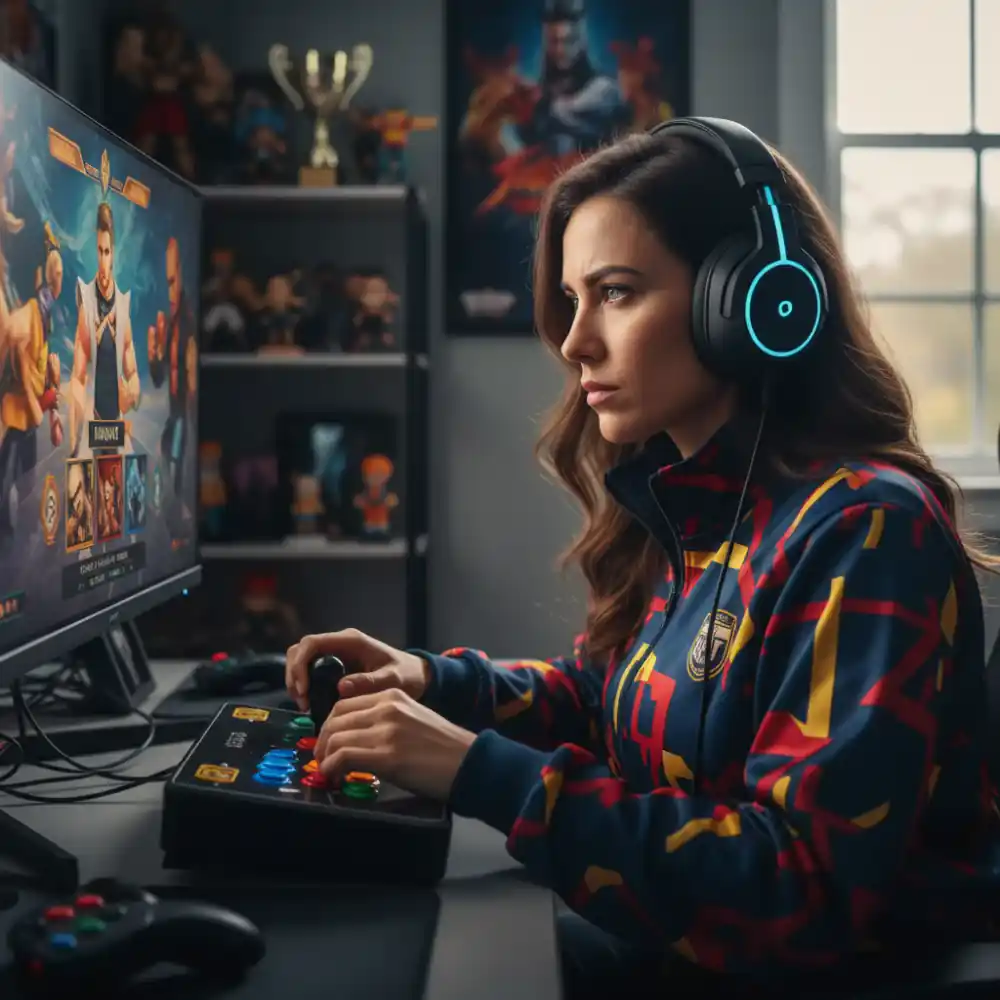 Street Fighter II tournament atmosphere